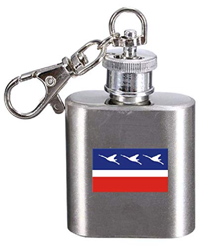 Flasque porte-clés gravé drapeau de la Guaratingueta mini flacon métal - 2