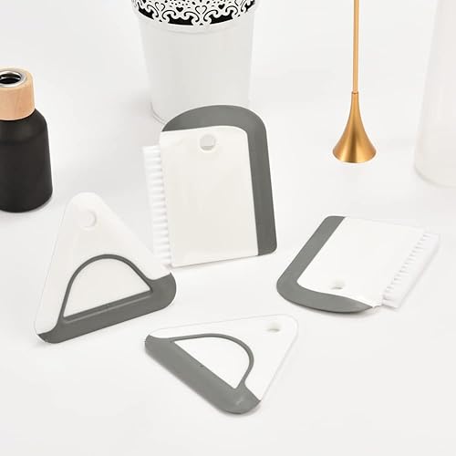 Miniatura 7 de windson Paquete de 2 mini raspadores de platos para ollas y sartenes, 1 escobilla flexible y 1 escobilla de fregadero con cepillo de encimera,