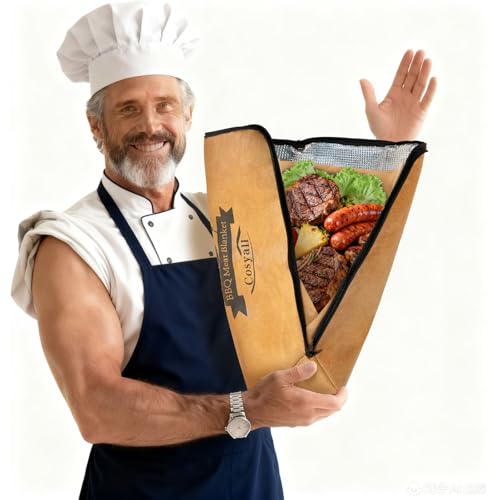 Cosyall Grilldecke zum Ruhenlassen von Fleisch, Wiederverwendbare isolierte Grill-Ruhetasche für Rinderbrust, Schweineschultern, Truthahn & Picknick Partys, Geschenk für Männer (15 Zoll) 1