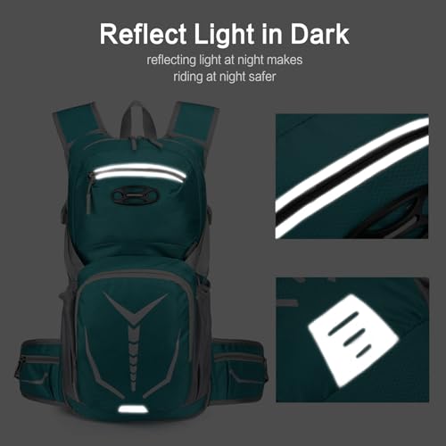 Mochila impermeable para senderismo 20L ligera azul claro miniatura 6