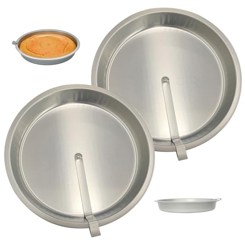 Hilai Molde para Pasteles Redondo de 10 Pulgadas, 2 moldes para Pasteles de hojalata de fácil liberación con Hoja giratoria incorporada para Hornear.