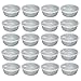 (Pack of 30) Large Clear Round Plastic Food Storage Containers With Airtight Lids Meal Prep Takeaway Storage Containers BPA Free Kitchen Storage Container Microwave &amp; Freezer Safe (2.5L Litre)