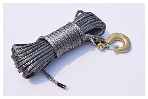 Corde de treuil 6mm Spectra de 15m pour VTT et bateau en fibre synthétique haute résistance