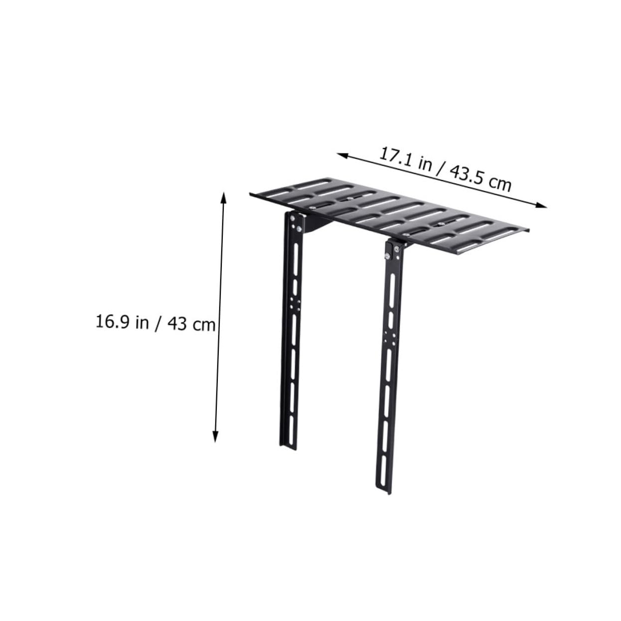 Gatuida Support de Rangement Mural en Acier Noir pour Routeur, sans Perçage
