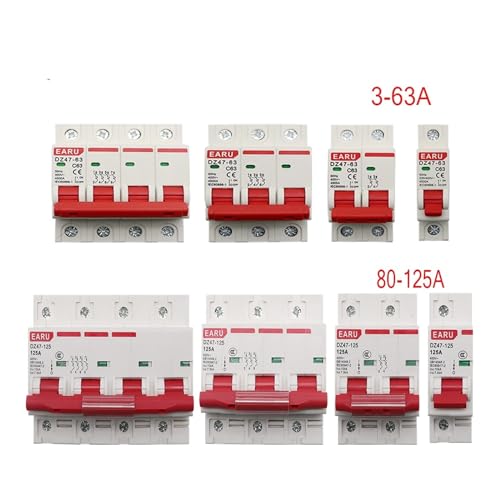 Disjoncteur DZ47 4P 125A résout les surcharges de réseau 400V