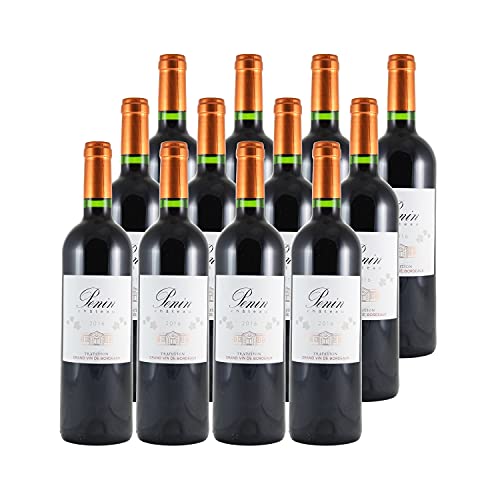 Château Penin Tradition Rouge 2016 - Appellation AOC Bordeaux supérieur - Vin Rouge de Bordeaux - Lot de 12x75cl - Cépages Merlot, Cabernet Franc Cover