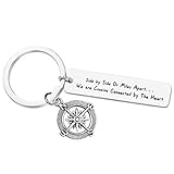 Cousin Keychain Side by Side Or Miles Apart We are Cousins Connected by The Heart Jewelry Gift for Cousin Best Cousins Gifts Personalized Keychain Cousin Gifts Key Chain Birthday