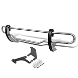 Auto Dynasty Stainless Steel Double Bar Rear Bumper Guard Compatible with Mercedes-Benz M-Class W163 98-05