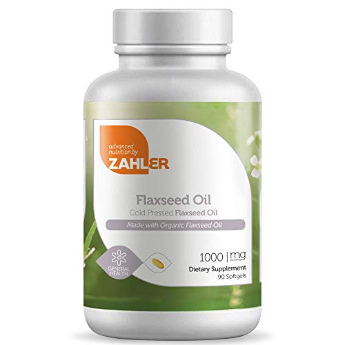 Now Vegetarian! Zahler Flaxseed Oil, Organic Flax Seed Oil, Cold Pressed Flax Oil Supplement, Certified Kosher, 90 SoftGels