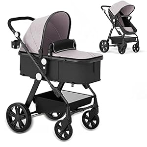 Baby Stroller Newborn Carriage Infant Reversible Bassinet to Luxury Toddler Vista Seat for Boy Girl Compact Single All…