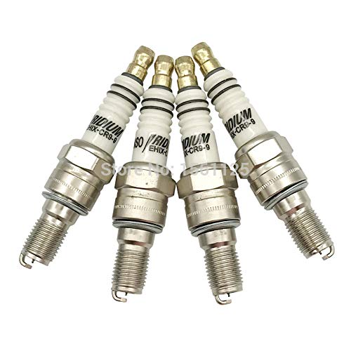 Bujía de Motor Iridium Bujía EHIX-CR9-9 4 Piezas para CR9EHIX-9 CR9EH-9 IUH27 U27FERZ-U9 XS4302 CR8EHIX-9 CR8EH-9 IUH24 BUJIA CBR400