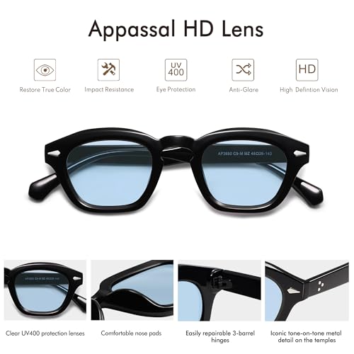 Small Retro Square Sunglasses for Women Mens Rectangle Sunnies AP3680