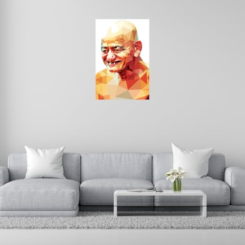 Image of ANUKRATI GRAPHICS Jain Acharya Vidyasagar ji Portrait Poster, 12x18 | Matte Finish, 300 GSM Paper, Multicolor