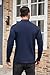 COOFANDY Mock Turtleneck for Men Long Sleeve High Neck Pullover Sweater Slim Fit Casual Thermal Tops Dark Blue