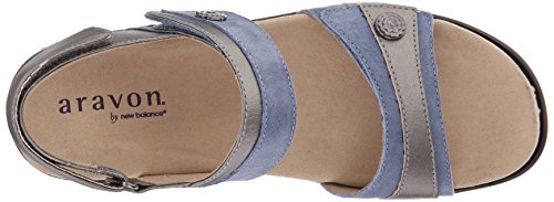 Aravon Women's Katherine-Ar Flat Sandal,Blue/Multi,11 D Us #TOP4