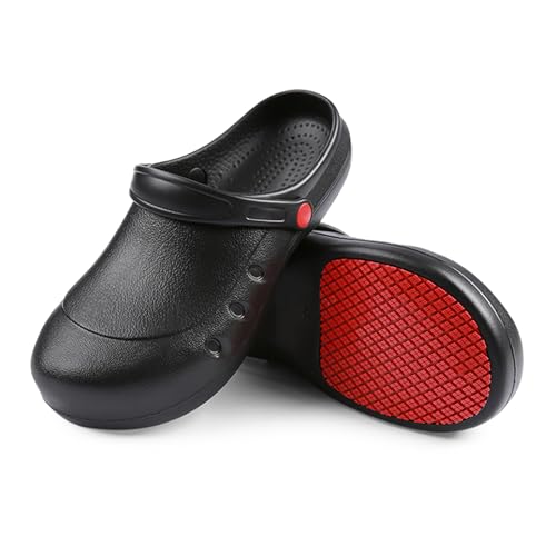 �j���p�V�F�t�V���[�Y - ����~�߁A�y��&�h�� Zapatos de Chef �����p�A�L�b�`���ɍœK�ȃ��[�N�V���[�Y, �u���b�N, M