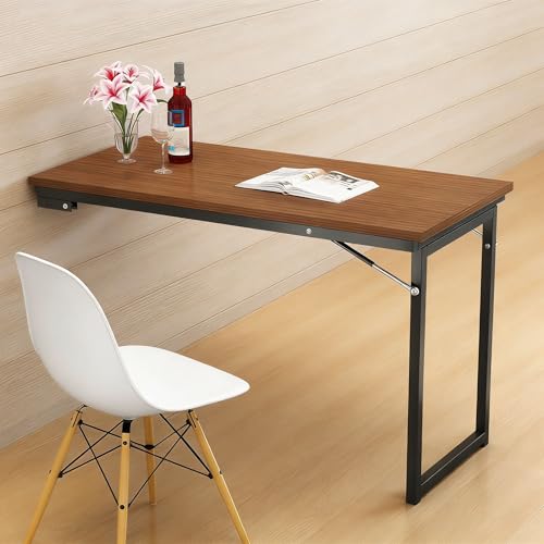 Mesa de comedor plegable montada en la pared, escritorio de hojas colgantes que ahorra espacio para cocina, dormitorio, comedor