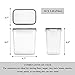 Wildone Airtight Food Storage Containers, Cereal & Dry Food Storage Container Set of 16 [1.6L /1.5qt] for Sugar, Flour and Baking Supplies, Leak-proof & BPA Free, with 20 Labels & 1 Marker