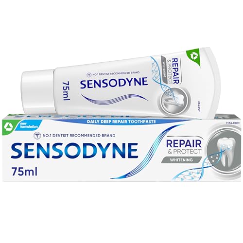 Sensodyne Toothpaste Repair and Protect, Teeth Whitening Toothpaste for Sensitive Teeth, 75ml