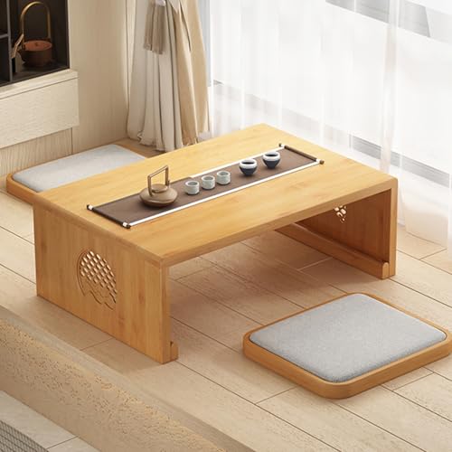 Table Basse Pliante Tatami Japonaise et Table d'Appoint de Sol - 2
