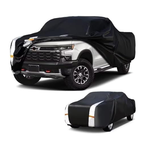 Image of Colorado Truck Cover Custom Fit 2003-2026 Extended /Crew Cab SB (5'-6.1', No fit ZR2) with Door Zipper, Full Exterior Pickup Truck Cover Waterproof All Weather, Wind Dust Sun and UV Protector.