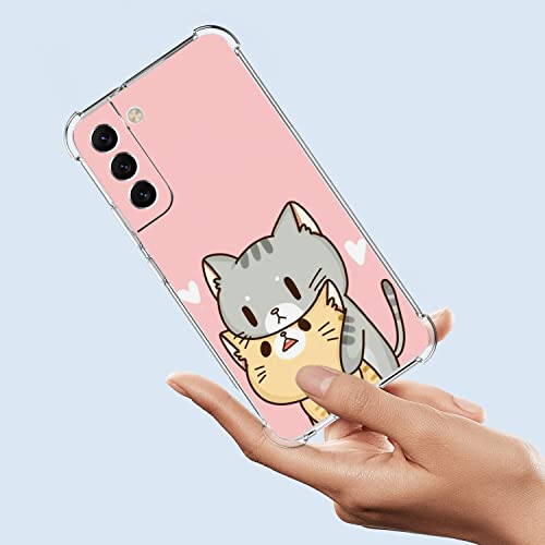 Coque Galaxy S22 Plus anti-chute protection intégrale chat jaune - 3