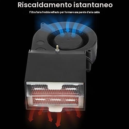 Riscaldatore per auto, riscaldamento regolabile in ceramica, riscaldatore sbrinatore demister, 12V 24V, regolabile 150W a 500W, per auto, furgoni, portatile e efficiente