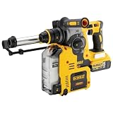 DEWALT TASSELLATORI SDS PLUS 18V BRUSHLESS 24mm + SISTEMA ESTRAZIONE POLVERI, DCH275P2-QW