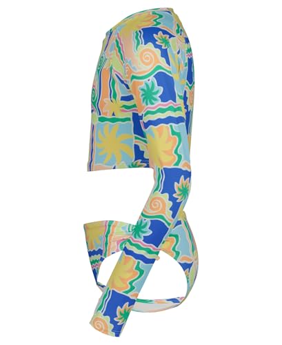 Image of Billabong Girls' Two-piece Rashguard Swimsuit Set, UPF 50+ Sun Protection, Quick-Dry Bathing Suit