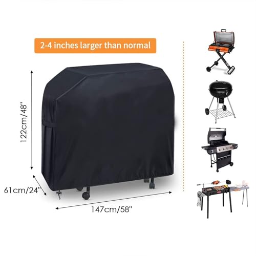 Housse barbecue gaz imperméable bâche protection gril extérieur résistante poussière - 8