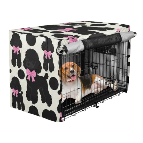 Housse pour cage de chien avec store enrouleur double face modulable - 3