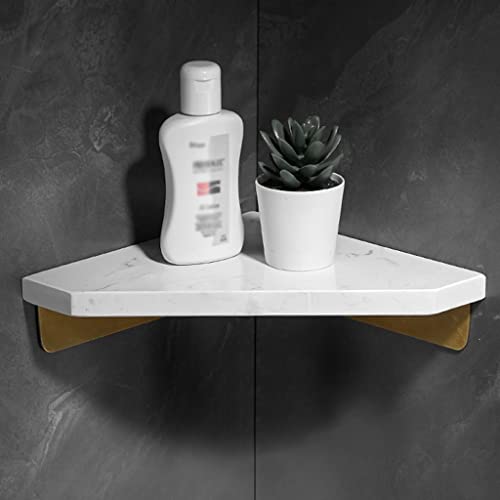 Estante de baño de mármol de lujo para pared elegante 2
