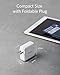 iPhone Charger USB-C, Anker 36W 2-Port PIQ 3.0, PowerPort III Duo Type C Foldable Fast Charger, Power Delivery for iPhone 12/12 Mini/12 Pro/12 Pro Max/11/XR, Galaxy, Pixel, iPad Pro and More