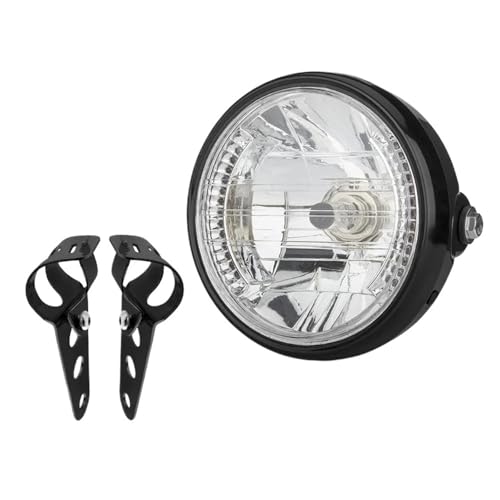 Phare Avant Moto Tout-Terrain 7 Pouces Halogène H4 avec Clignotants LED 12V
