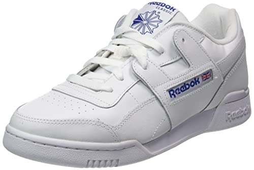 Reebok Homme Workout Plus Basket, FTWR White/FTWR White/Classic Cobalt, 40.5 EU