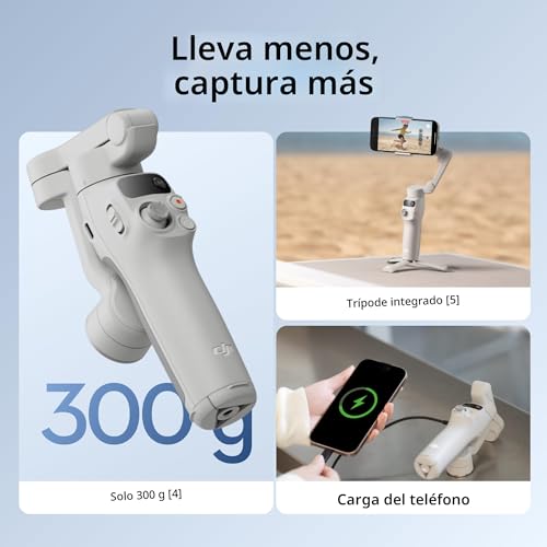 DJI Osmo Mobile 7 Estabilizador de cardán para iPhone, Android, trípode incorporado, estabilizador portátil para iPhone, palo selfie, cardán de teléfono de 3 ejes, ActiveTrack 7.0, Edición con un - Image 7