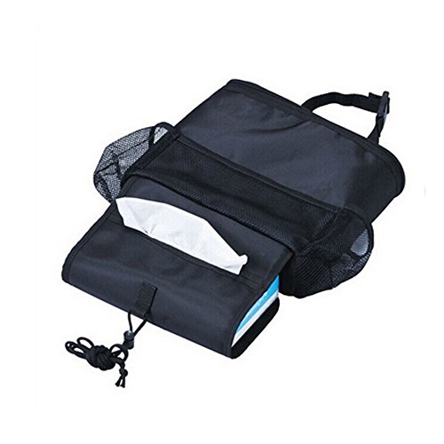 Westspark Car Seat Back Organizer, Auto Back Seat Hanging Insulation Multi- Pocket Travel Storage Cooler Bag Heat-Preservation Insulated Wrap Bottle Bag with Mesh Pockets
