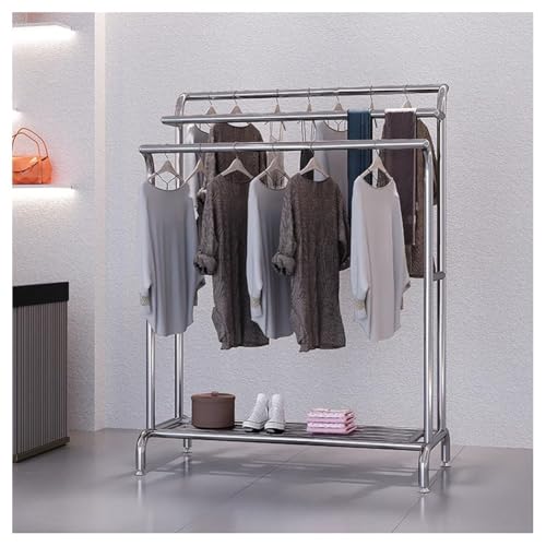 Présentoir à vêtements sur pied haut de gamme pour showroom chic