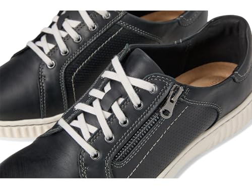 Clarks Clarks Women's Caroline Janna Leather Side Zip Fashion Sneaker, Black, 9
