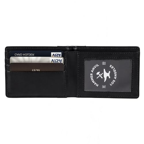 HAMMER ANVIL Mens Slimfold Wallet RFID Safe Thin Bifold Front Pocket Wallet Grey2