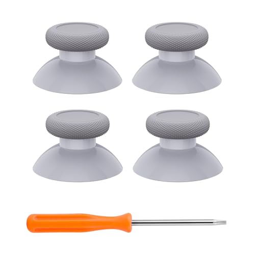 Image of eXtremeRate Thumbsticks for Xbox Series X|S, 4PCS Replacement Joysticks Repair Kit for Xbox Wireless Controller, Custom Accessories Analog Stick for Xbox One S /X /Elite Controller - New Hope Gray
