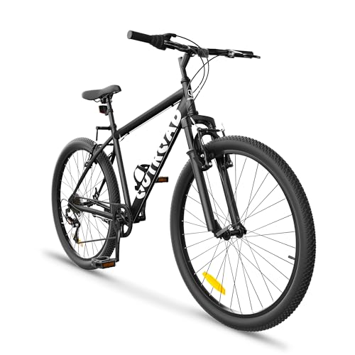 MarKnig Hardtail Mountian Bike with 7 Speeds Drivetrain for Adult, 26 Inch Mens...