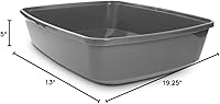 So Phresh Charcoal Open Cat Litter Box Large 19.5x14.8x4.3 - Eco-Friendly, Durable & Scatter-Resistant
