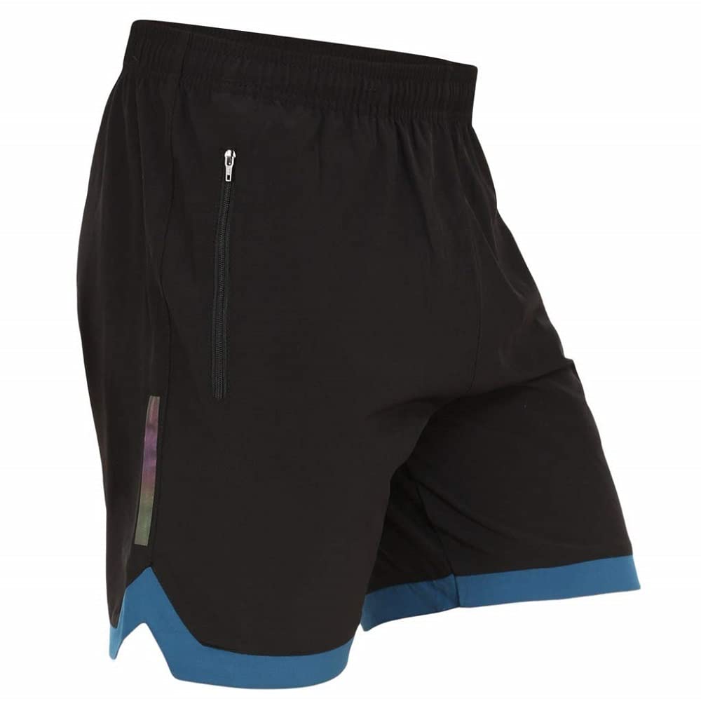 NEVER LOSE Athletic Shorts for Men with Pockets and Elastic Waistband Quick Dry Activewear (Small, Dark Black)-picture-40