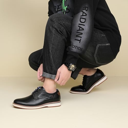 Image of DECARSDZ Mens Dress Shoes Casual Oxford Shoes Business Formal Shoes Use for Business Social Gatherings Wedding Travel