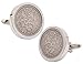 1965 Ensemble de pièces de monnaie Sixpence dans une assiette plate en argent rhodié Boutons de manchette pour hommes Cadeau de 54 ans par CUFFLINKS DIRECT (Boutons de manchette avec sac cadeau)