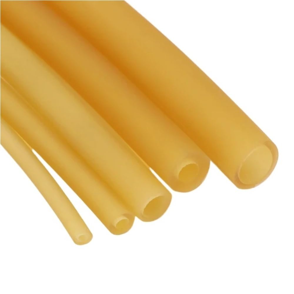 Tubo de Goma Tubo de látex Alta Resistencia 1,6 mm a 18 diámetro Interior, Tubo Hueco Caucho Engrosado, Longitud 1/10/5/3/2 m