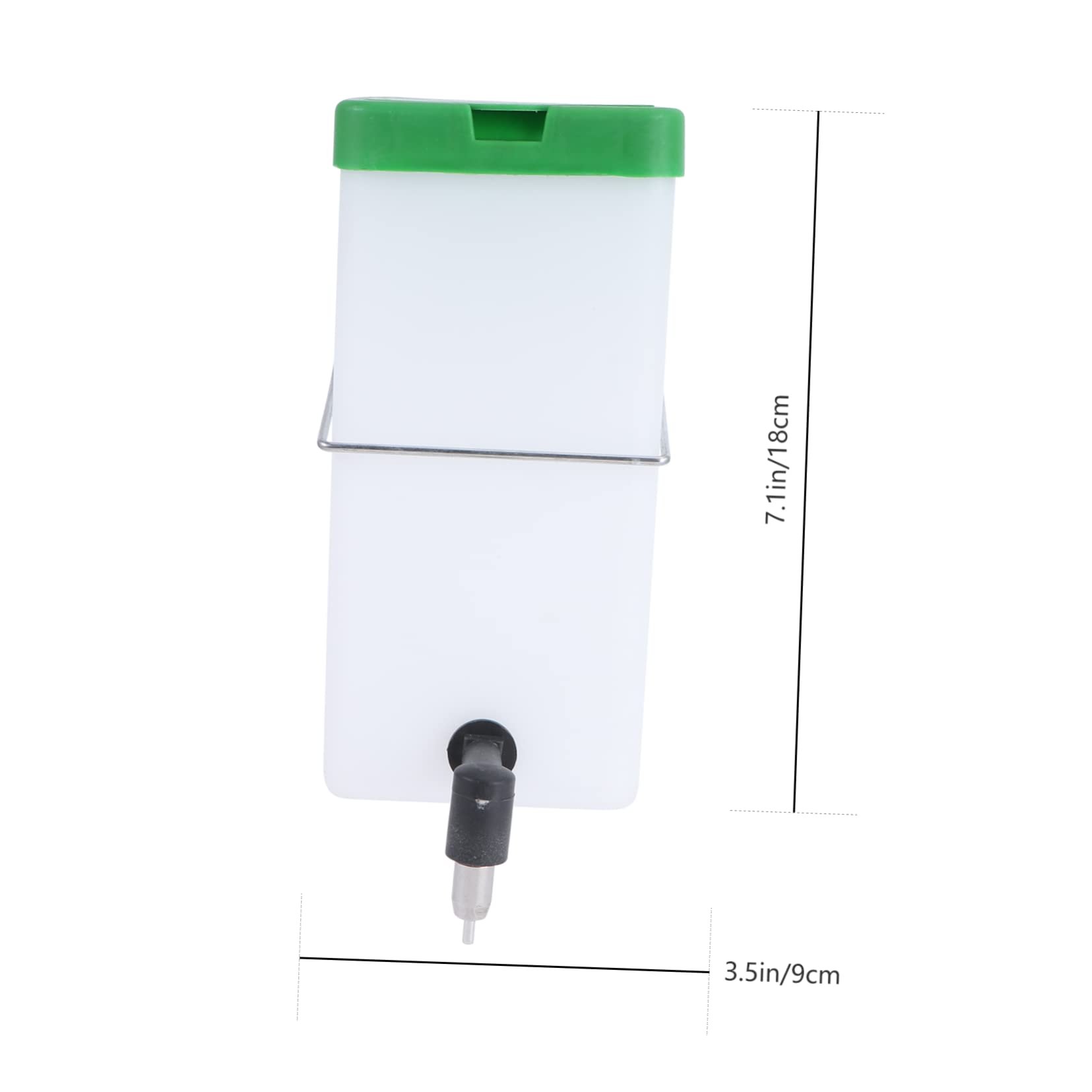 BESPORTBLE 3pezzi Abbeveratoio Automatico Per Conigli Distributore Per Animali Domestici Plastica Bianco e Verde Facile Da Pulire Perdite Per Conigli e Piccoli Animali Domestici