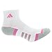 adidas Women's Climalite II Quarter Sock (2-Pair), White/Mono Pink/Aluminum 2/Aluminum 2 Marl, Size 5-10