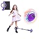 Kinder Blinkender Springring Fußkreisel mit Zähler,Swing Wheel mit Lichtrad,Blinkender Sprungball,Faltbarer Ankle Skip Ball,Jumping Ball and Skipping Rope,Sport Sprungball,Springspiele für Kinder